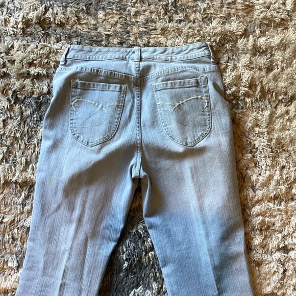 Chico's Platinum Jeans Bootcut Light Blue Stretch Denim Women’s Size 0 Short - Picture 7 of 8